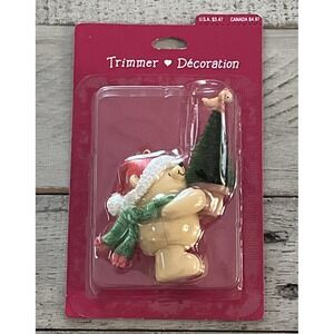 Hallmark 2000 Trimmer Decoration Ornament Santa Teddy Bear With Gifts - NEW‎
